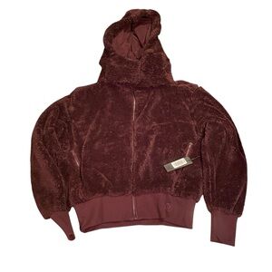 NWT SAVVI Amy Full Zip Sherpa Faux Fur